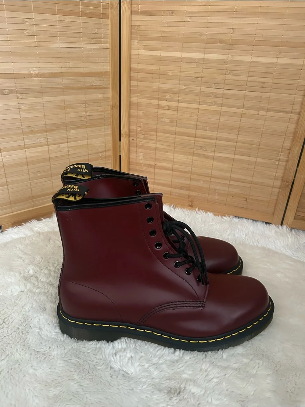 Classic Dr. Martens Doc Marten 1460 combat Boots men’s 14 cherry red smooth